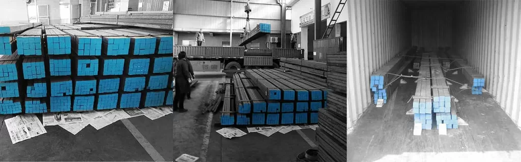 Flat bar steel shipment